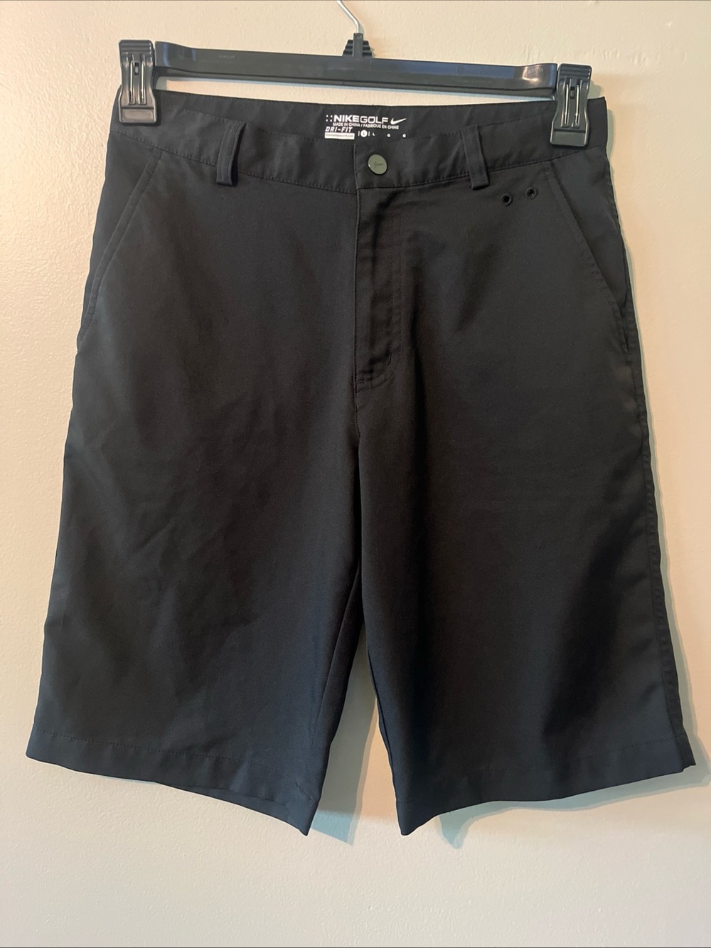 Nike Golf DRI-Fit Boys Black Performance Shorts Large